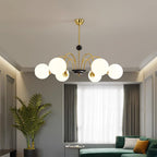 Lustre Courbé Globe Nuances Moderne Rétro Style - Neutralighting