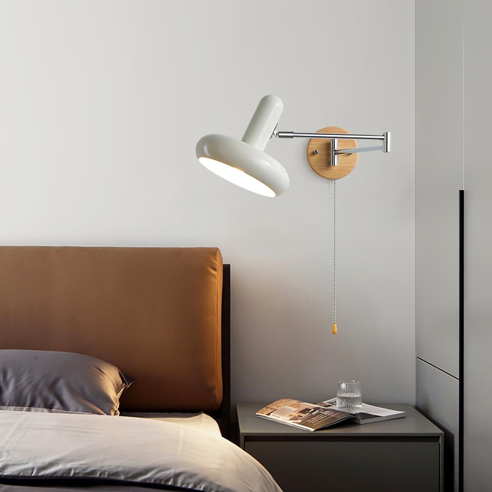 Applique Murale Pivot Bras Arrondi Ombre Tirer Chaîne Moderne Rétro - Neutralighting