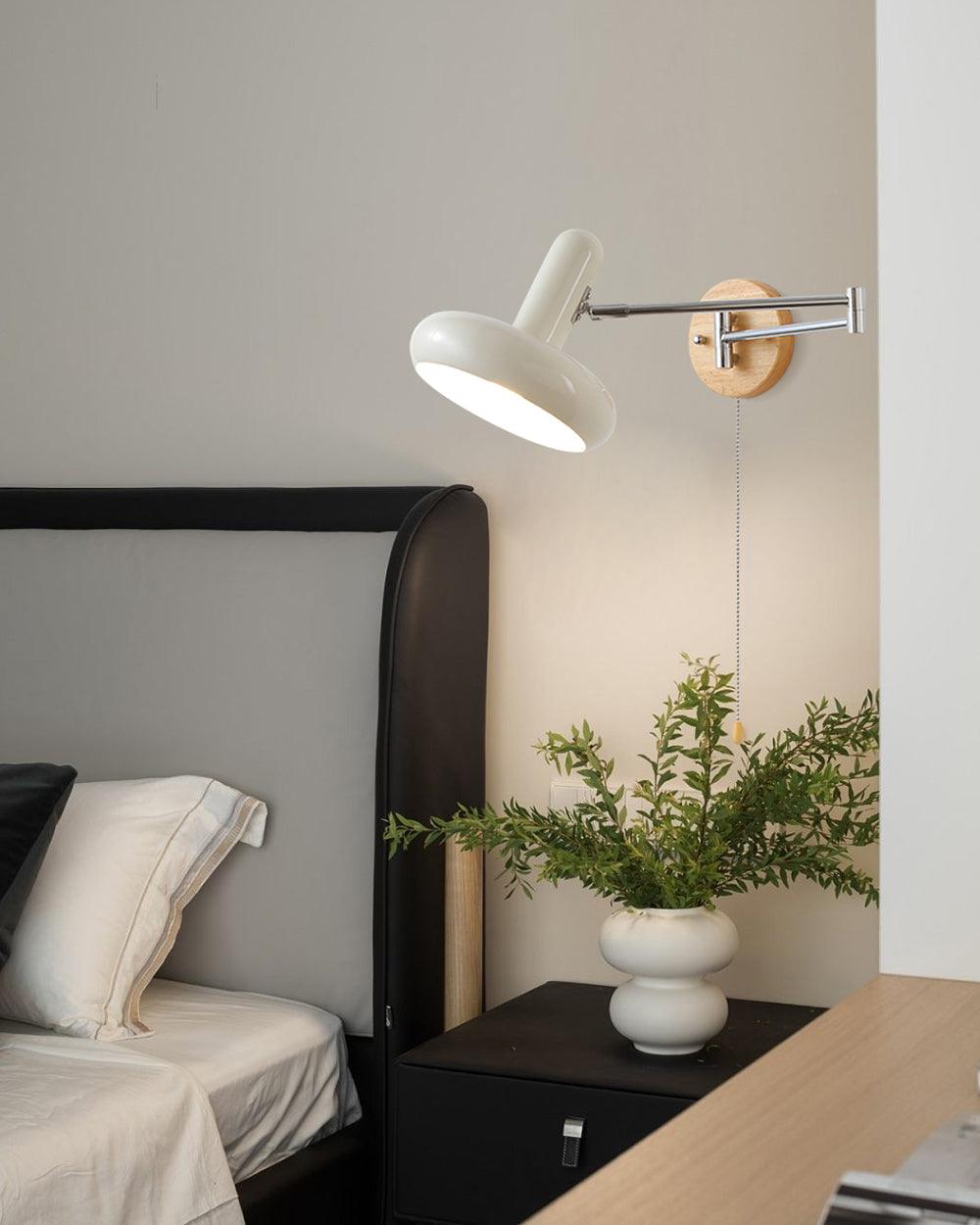 Applique Murale Pivot Bras Arrondi Ombre Tirer Chaîne Moderne Rétro - Neutralighting