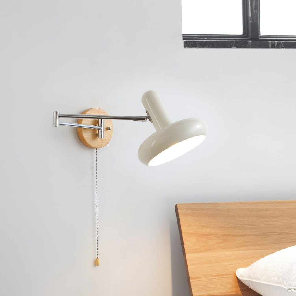 Applique Murale Pivot Bras Arrondi Ombre Tirer Chaîne Moderne Rétro - Neutralighting