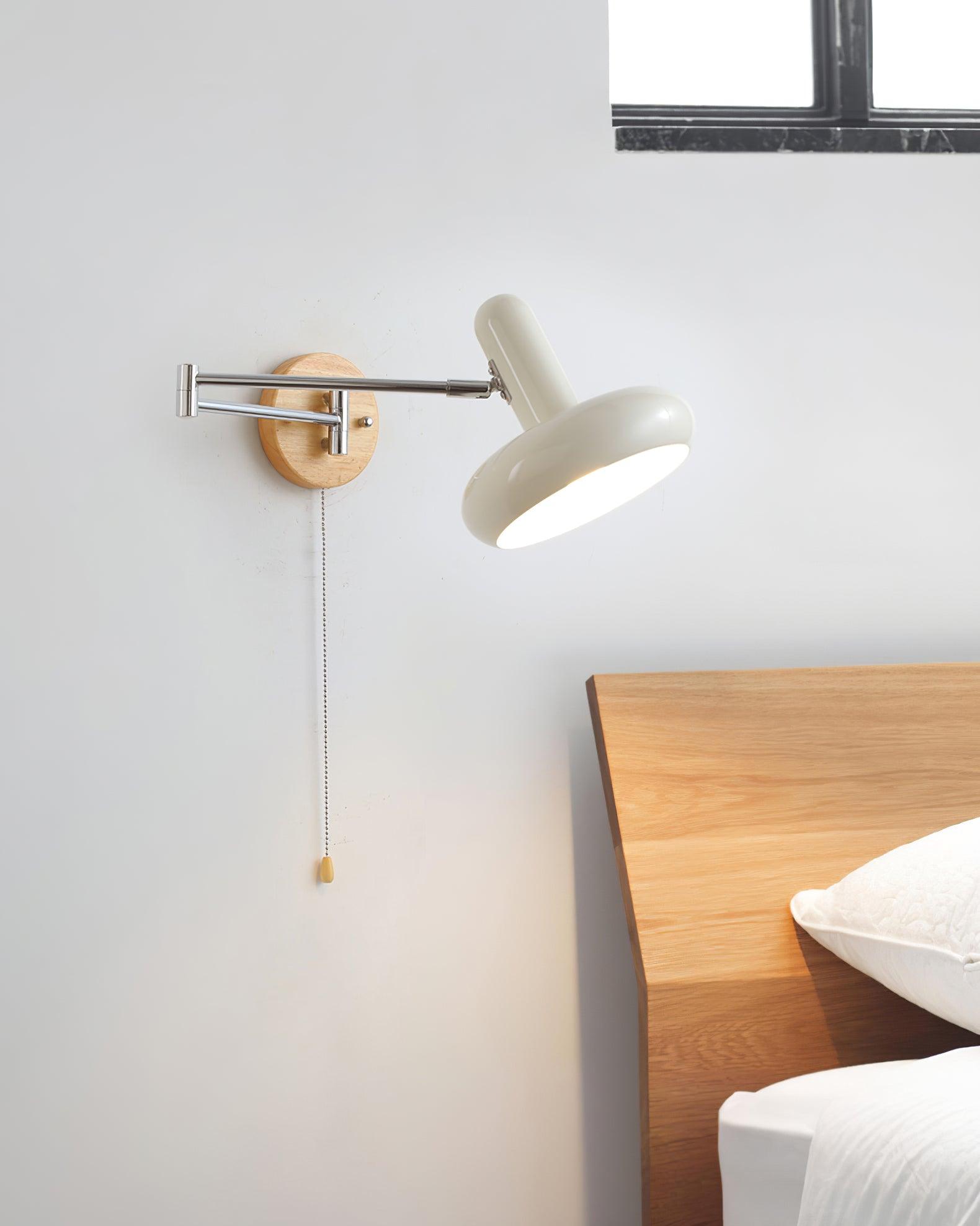 Applique Murale Pivot Bras Arrondi Ombre Tirer Chaîne Moderne Rétro - Neutralighting
