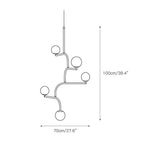 Zelireth Lustre Laiton Verre Minimaliste Moderne - Neutralighting