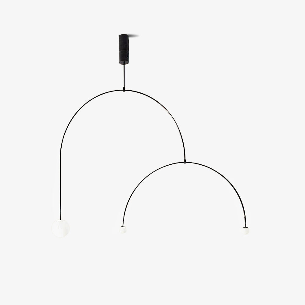 Lustra Chandelier Mobile Noir Minimaliste - Neutralighting
