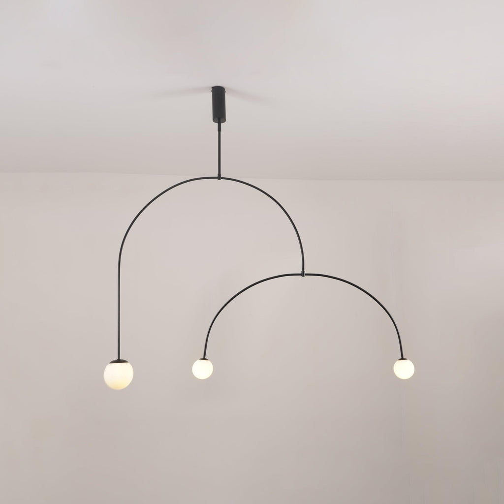 Lustra Chandelier Mobile Noir Minimaliste - Neutralighting