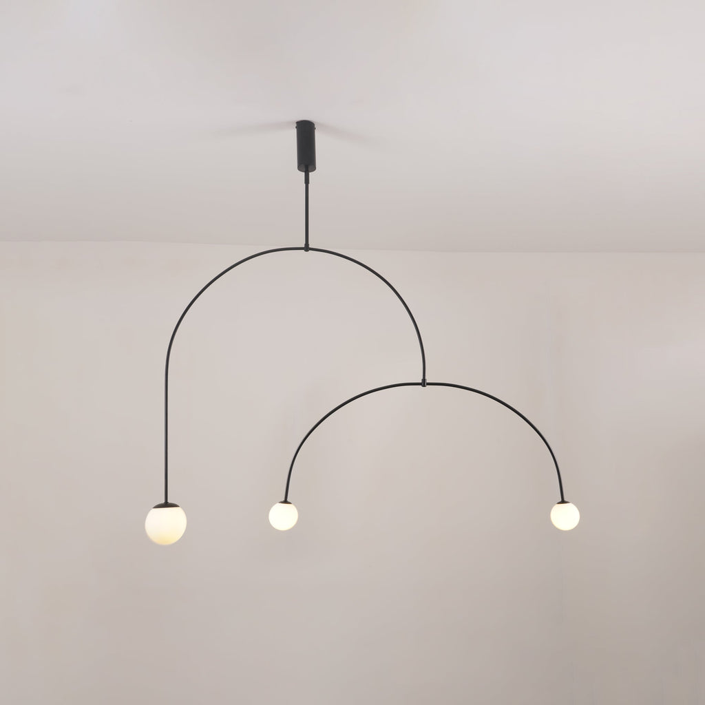 Lustra Chandelier Mobile Noir Minimaliste - Neutralighting