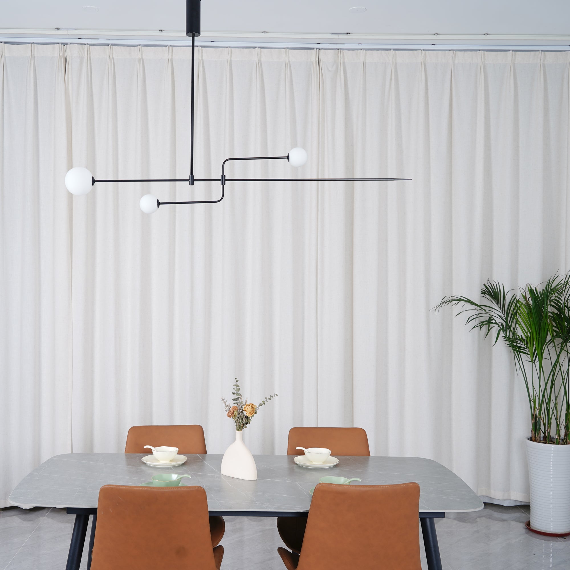 Lustra Chandelier Mobile Noir Minimaliste - Neutralighting