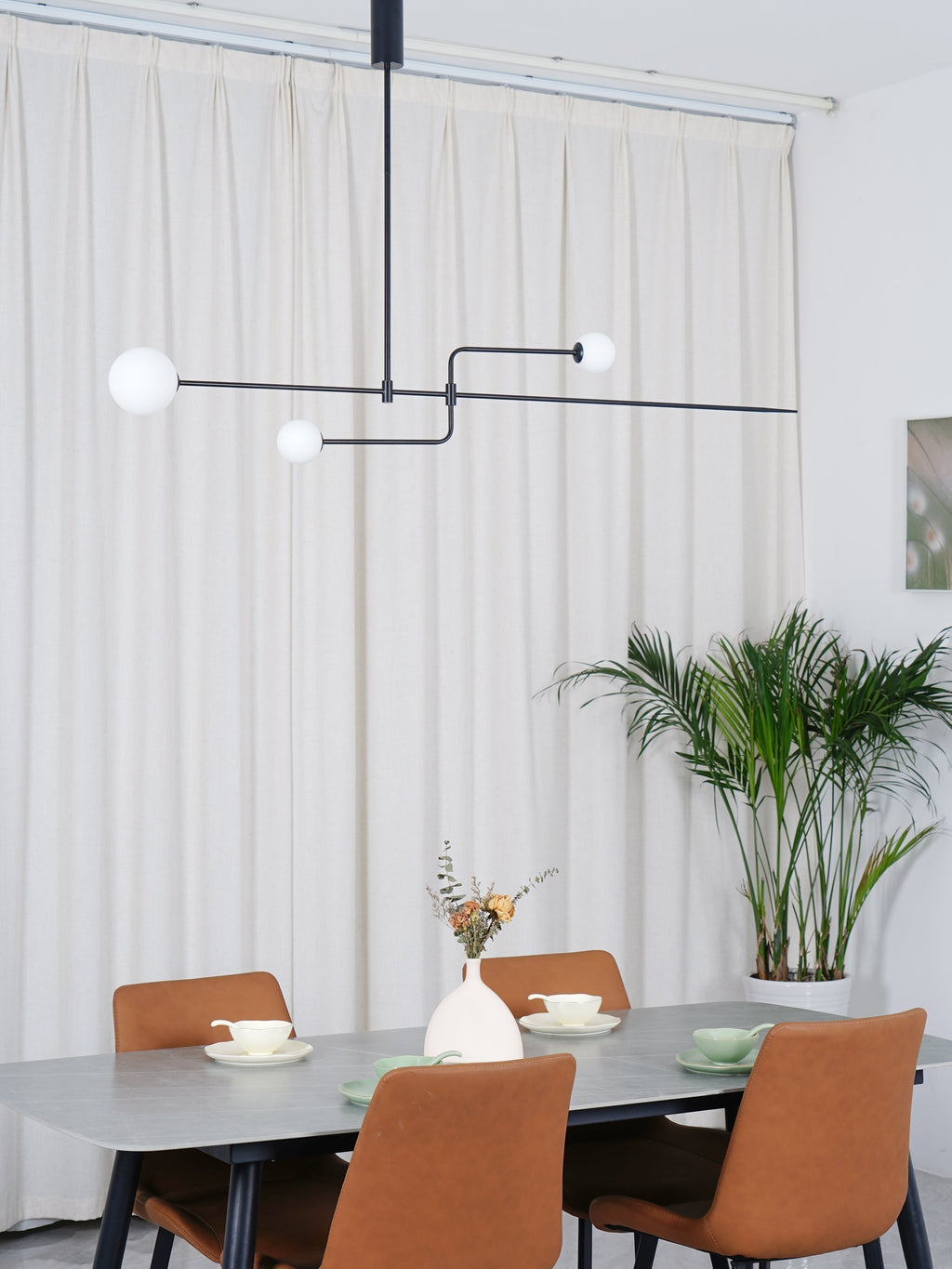 Lustra Chandelier Mobile Noir Minimaliste - Neutralighting