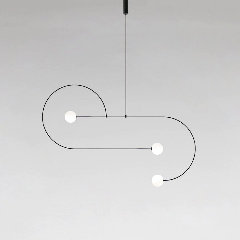 Lustra Chandelier Mobile Noir Minimaliste - Neutralighting