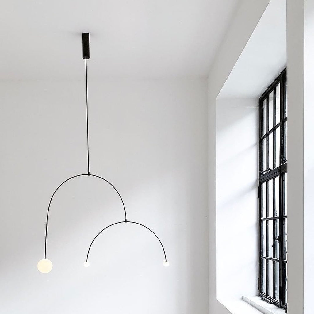 Lustra Chandelier Mobile Noir Minimaliste - Neutralighting