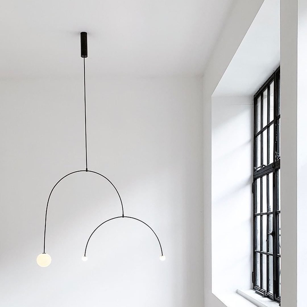 Lustra Chandelier Mobile Noir Minimaliste - Neutralighting