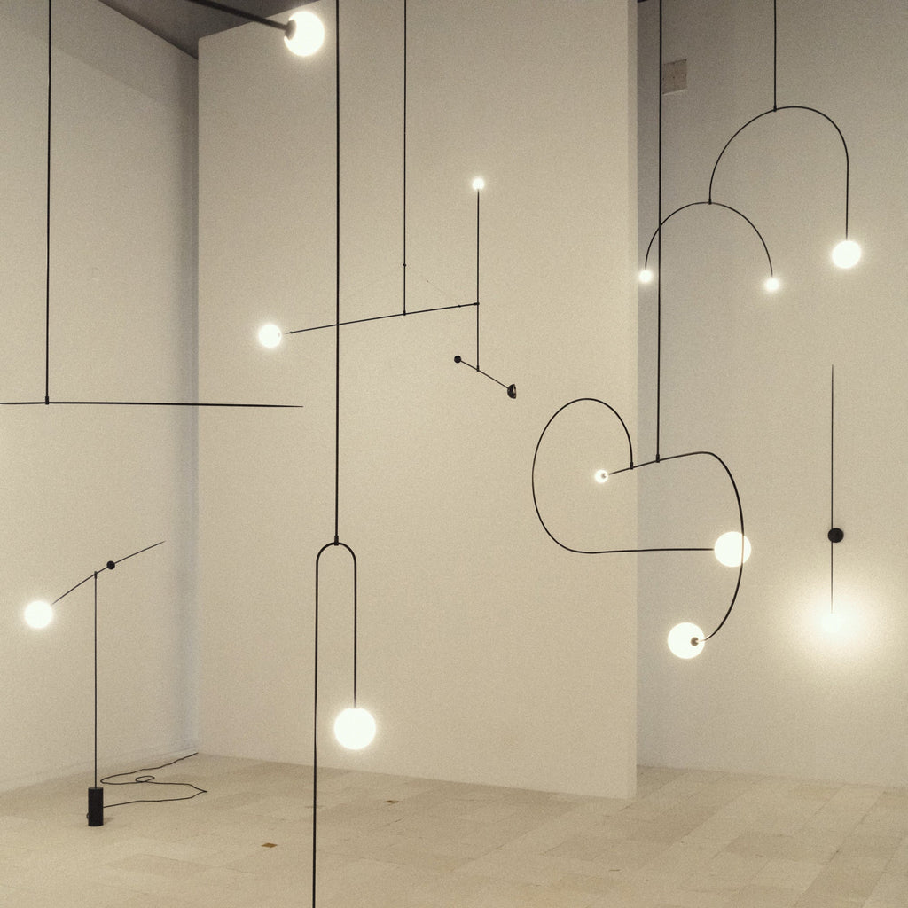Lustra Chandelier Mobile Noir Minimaliste - Neutralighting