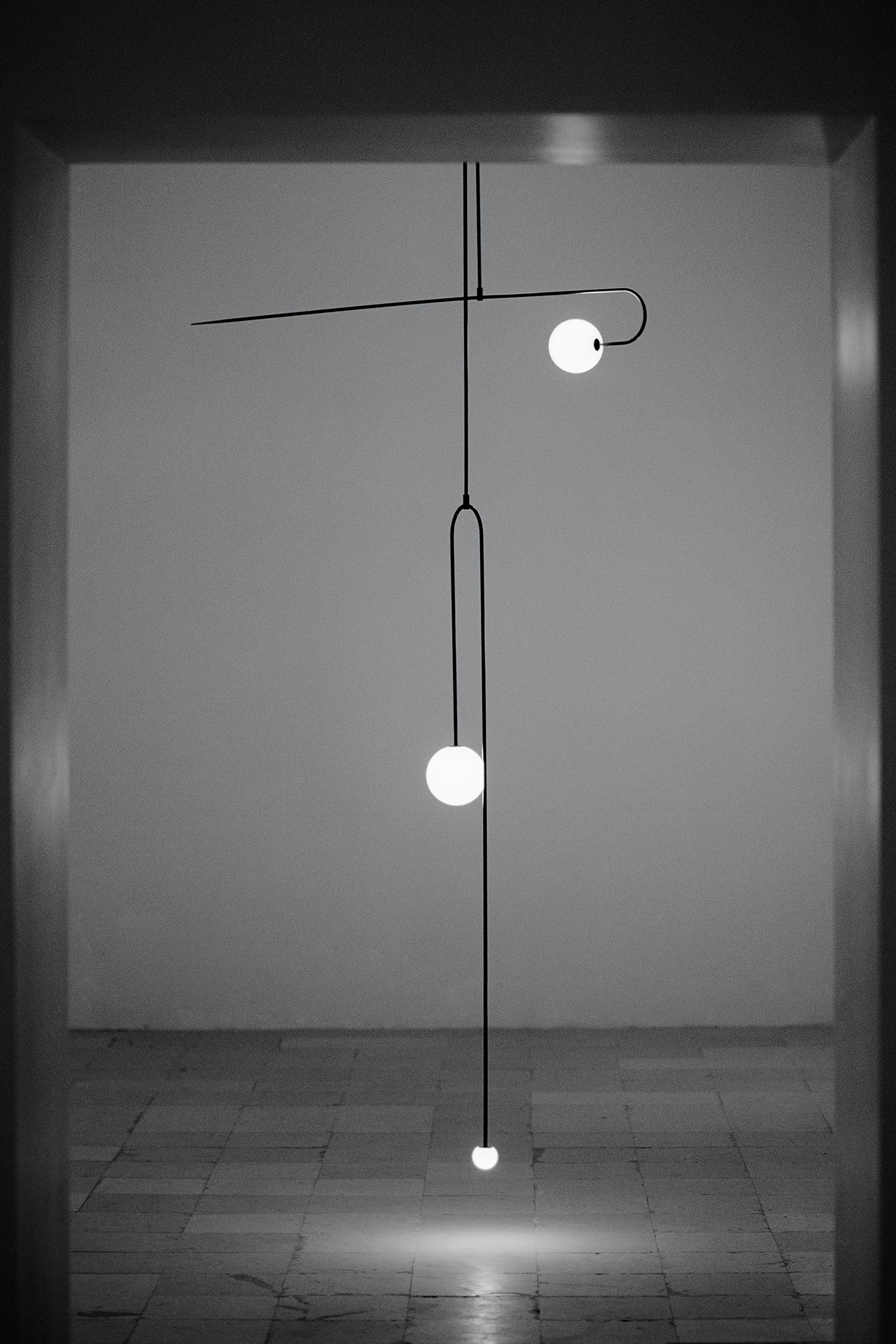 Lustra Chandelier Mobile Noir Minimaliste - Neutralighting