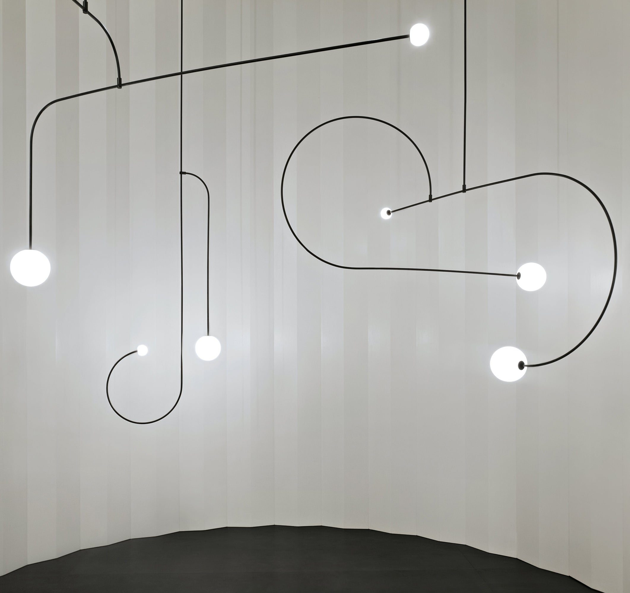 Lustra Chandelier Mobile Noir Minimaliste - Neutralighting