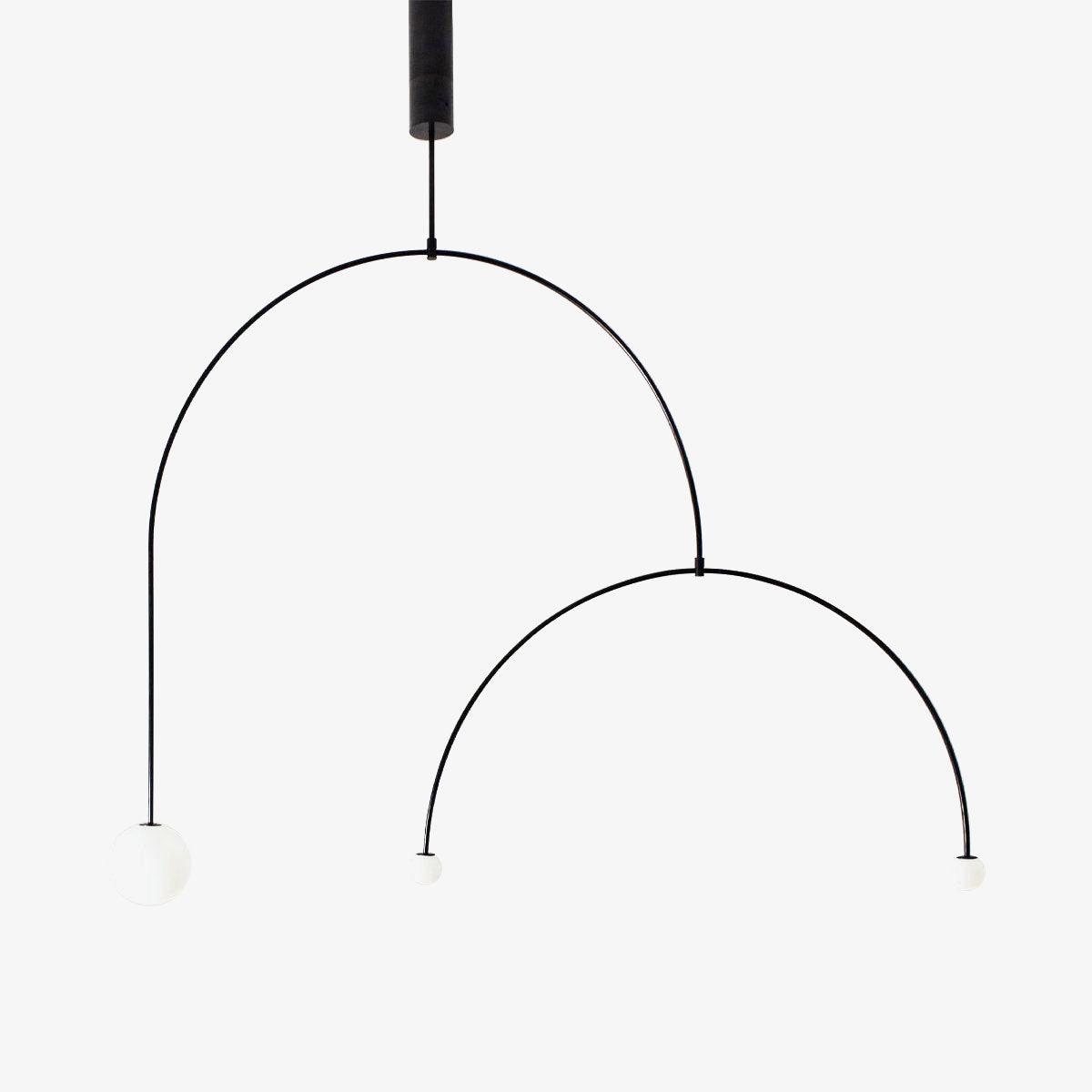 Lustra Chandelier Mobile Noir Minimaliste - Neutralighting