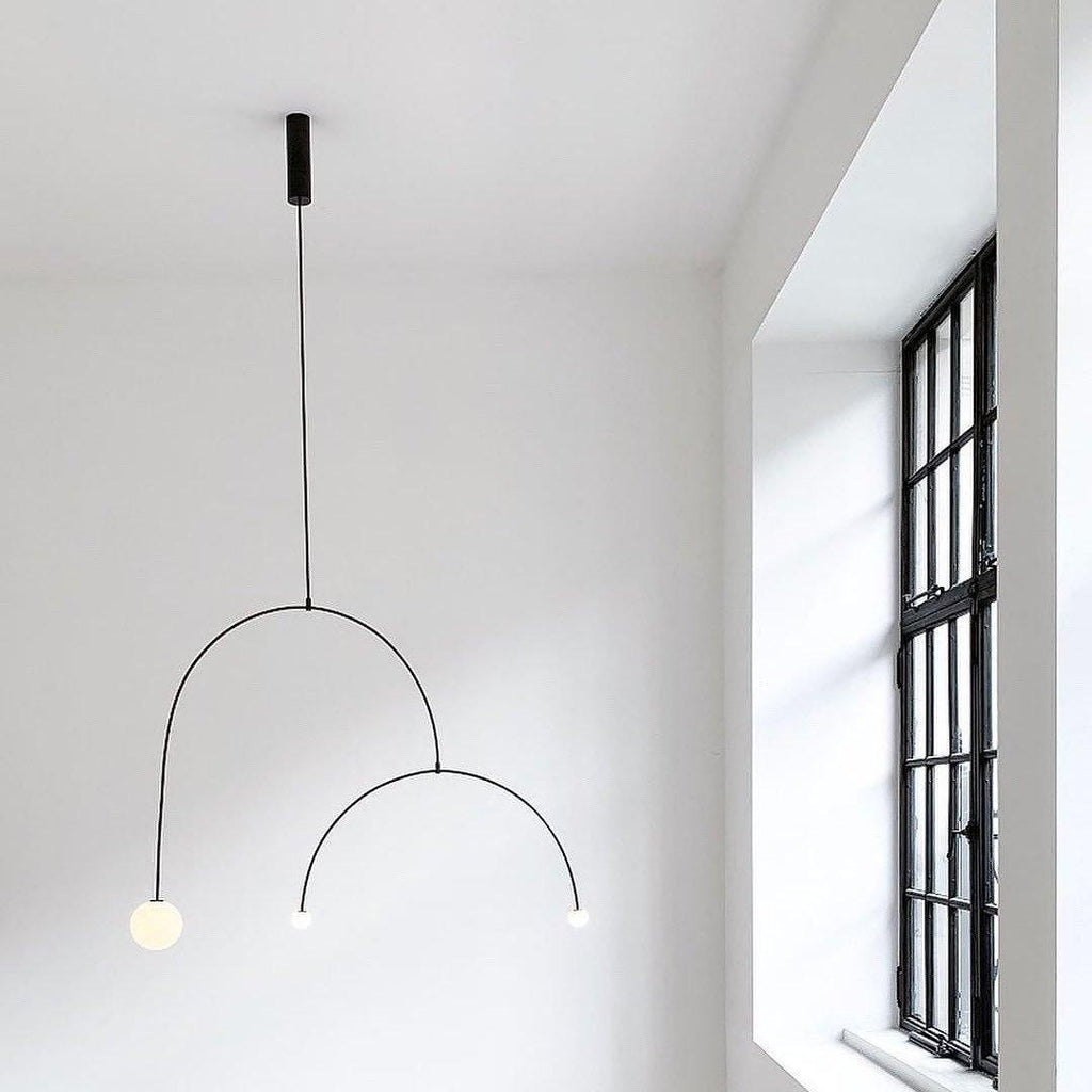Lustra Chandelier Mobile Noir Minimaliste - Neutralighting