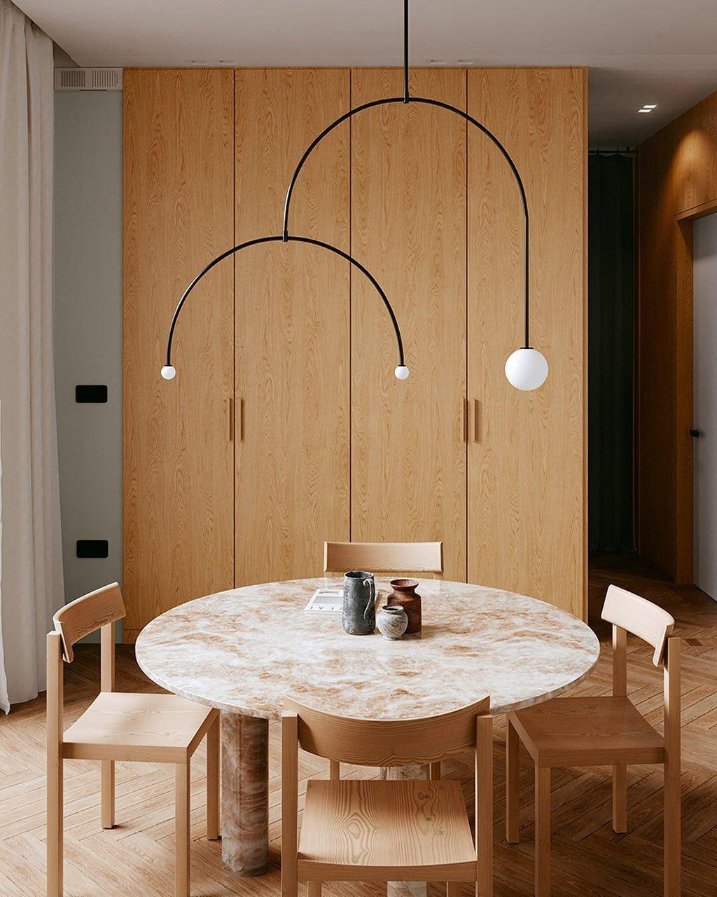 Lustra Chandelier Mobile Noir Minimaliste - Neutralighting