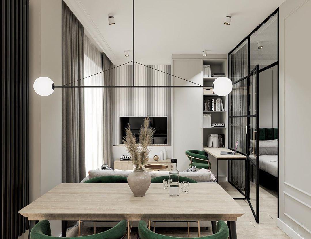 Lustra Chandelier Mobile Noir Minimaliste - Neutralighting