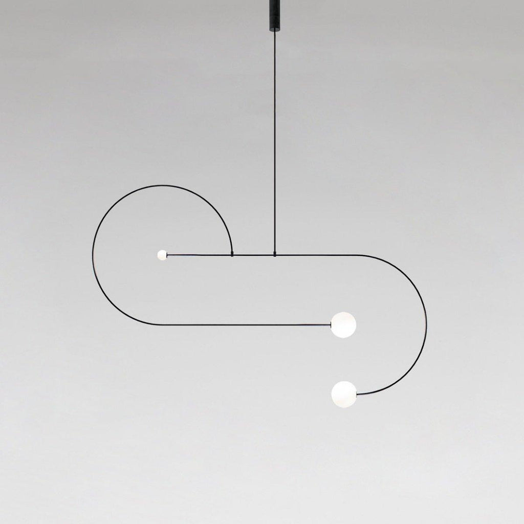 Lustra Chandelier Mobile Noir Minimaliste - Neutralighting
