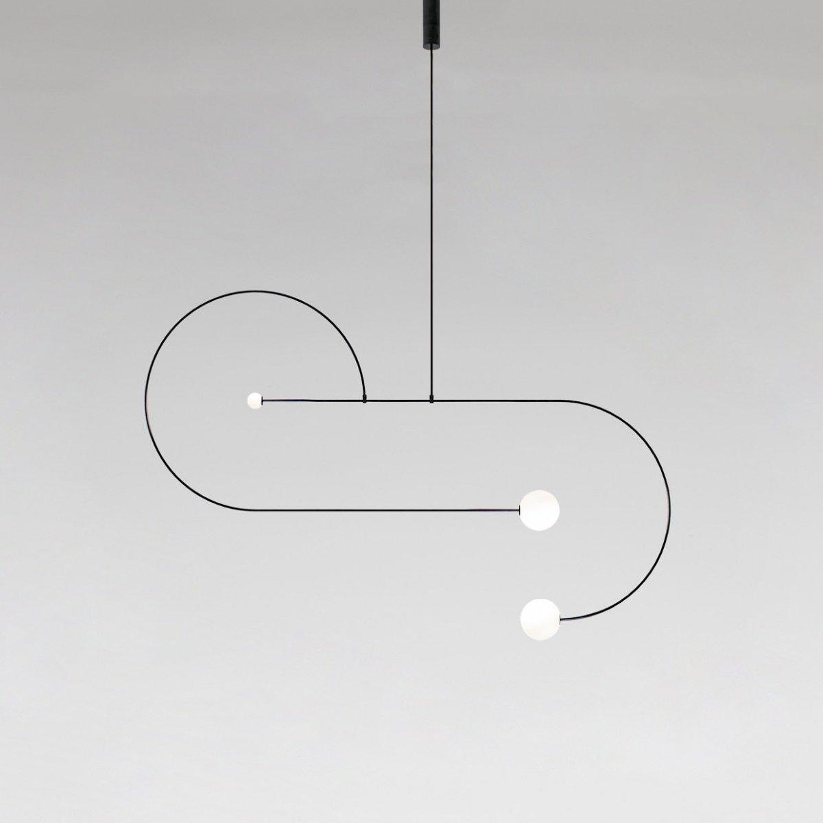 Lustra Chandelier Mobile Noir Minimaliste - Neutralighting