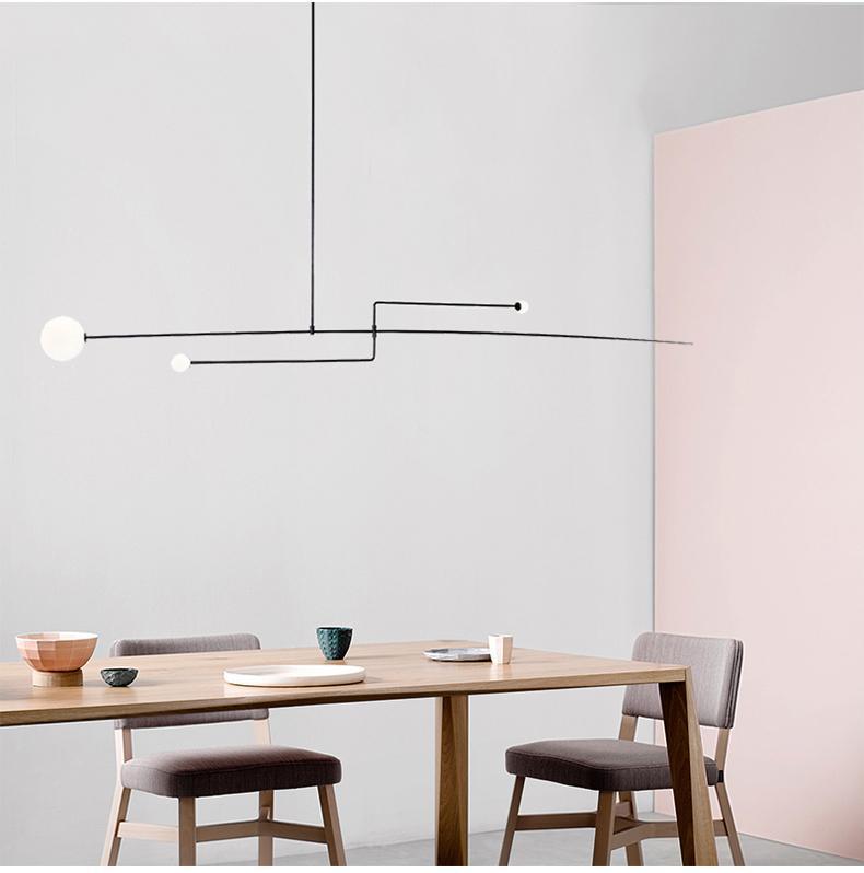 Lustra Chandelier Mobile Noir Minimaliste - Neutralighting