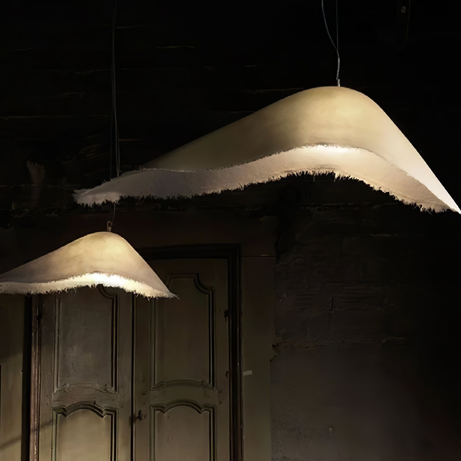 Lustra Suspension en Travertin Pierre Naturelle - Neutralighting