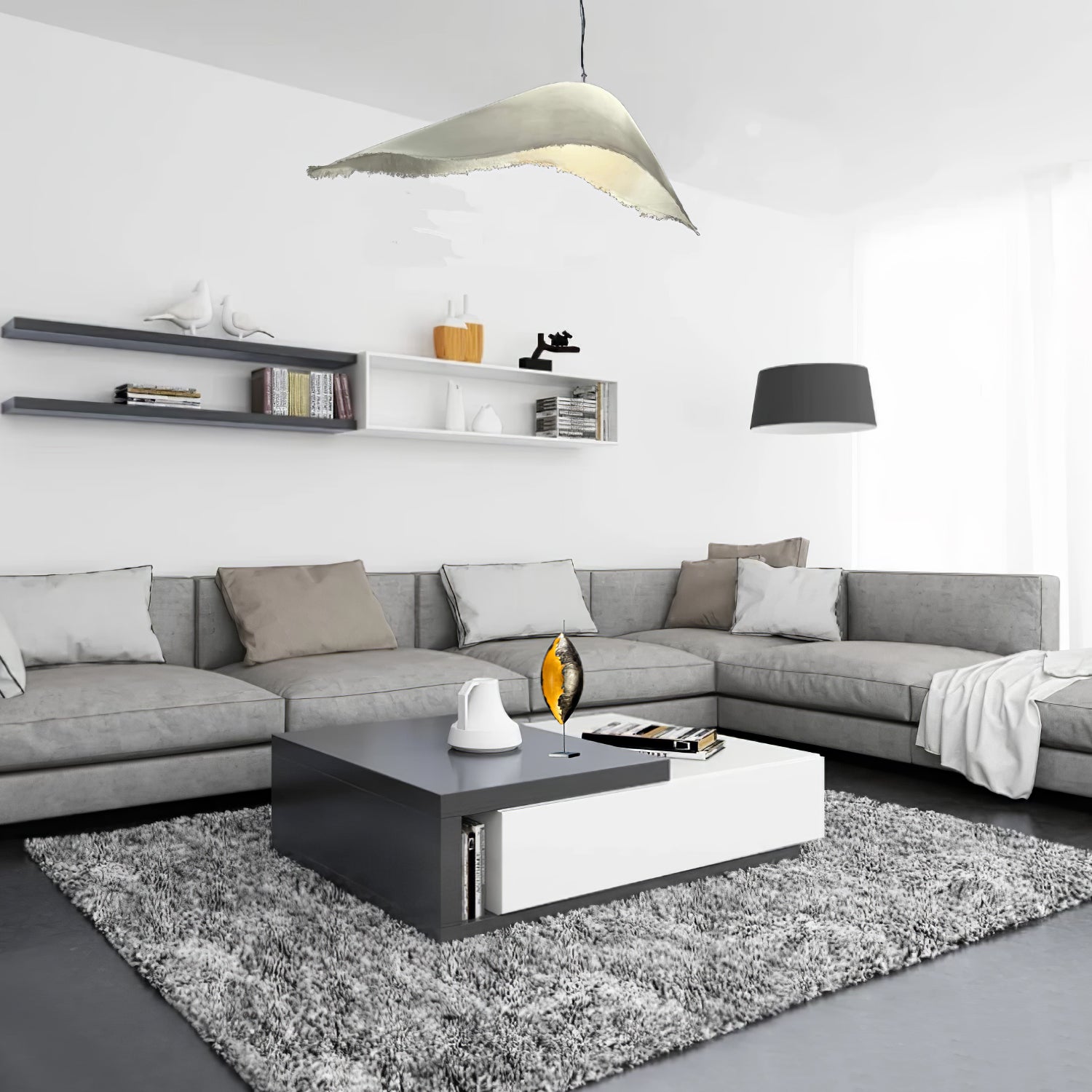 Lustra Suspension en Travertin Pierre Naturelle - Neutralighting