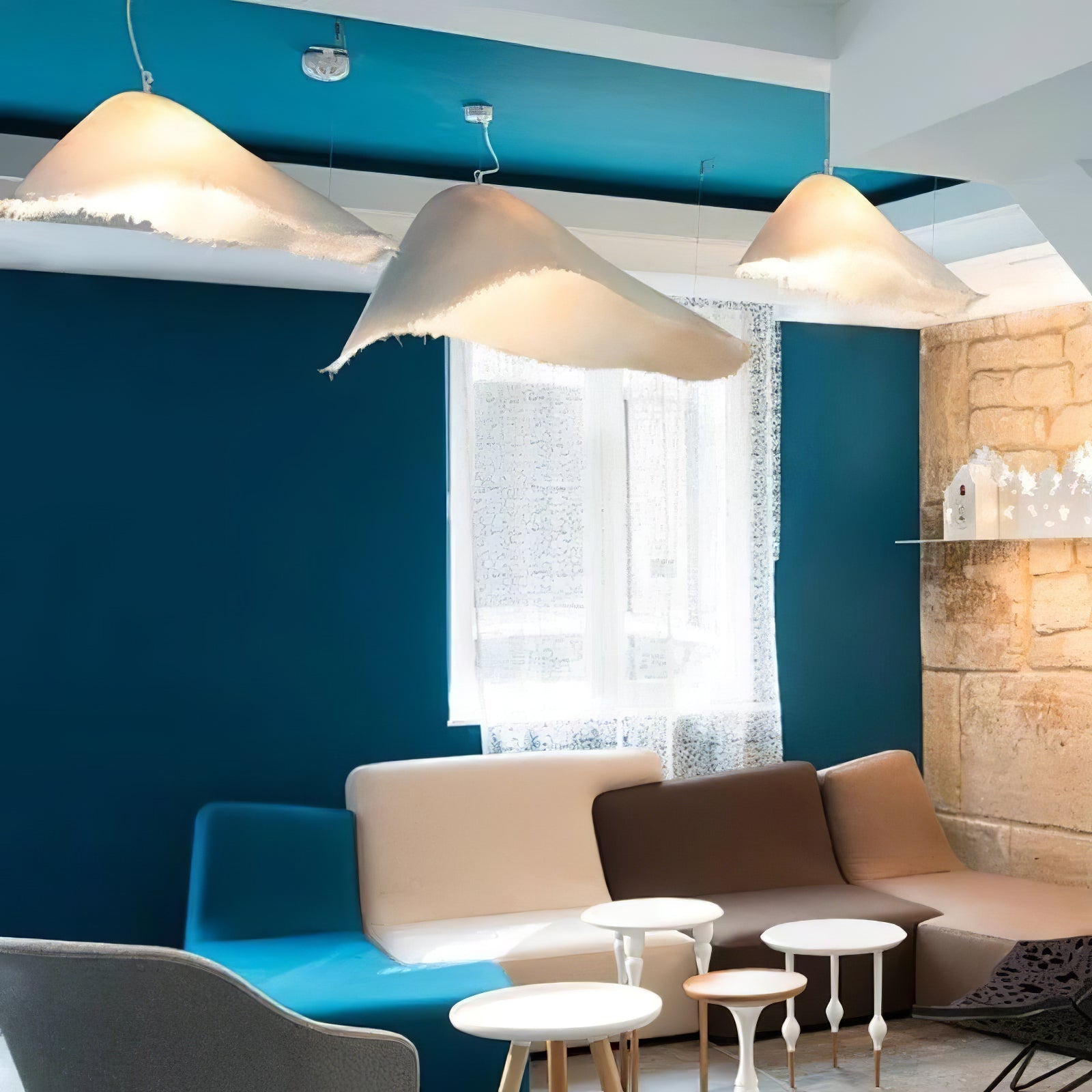Lustra Suspension en Travertin Pierre Naturelle - Neutralighting
