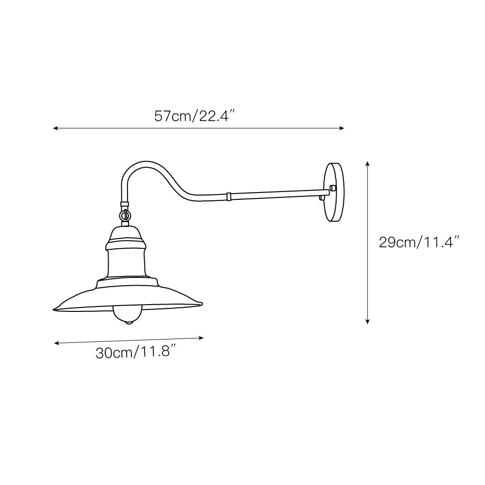 Ciraeus Applique Murale Métal Industriel Vintage - Neutralighting