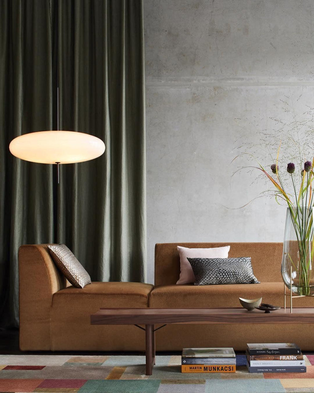 Lustra Suspension Noir Peint Réuni pour Salon - Neutralighting