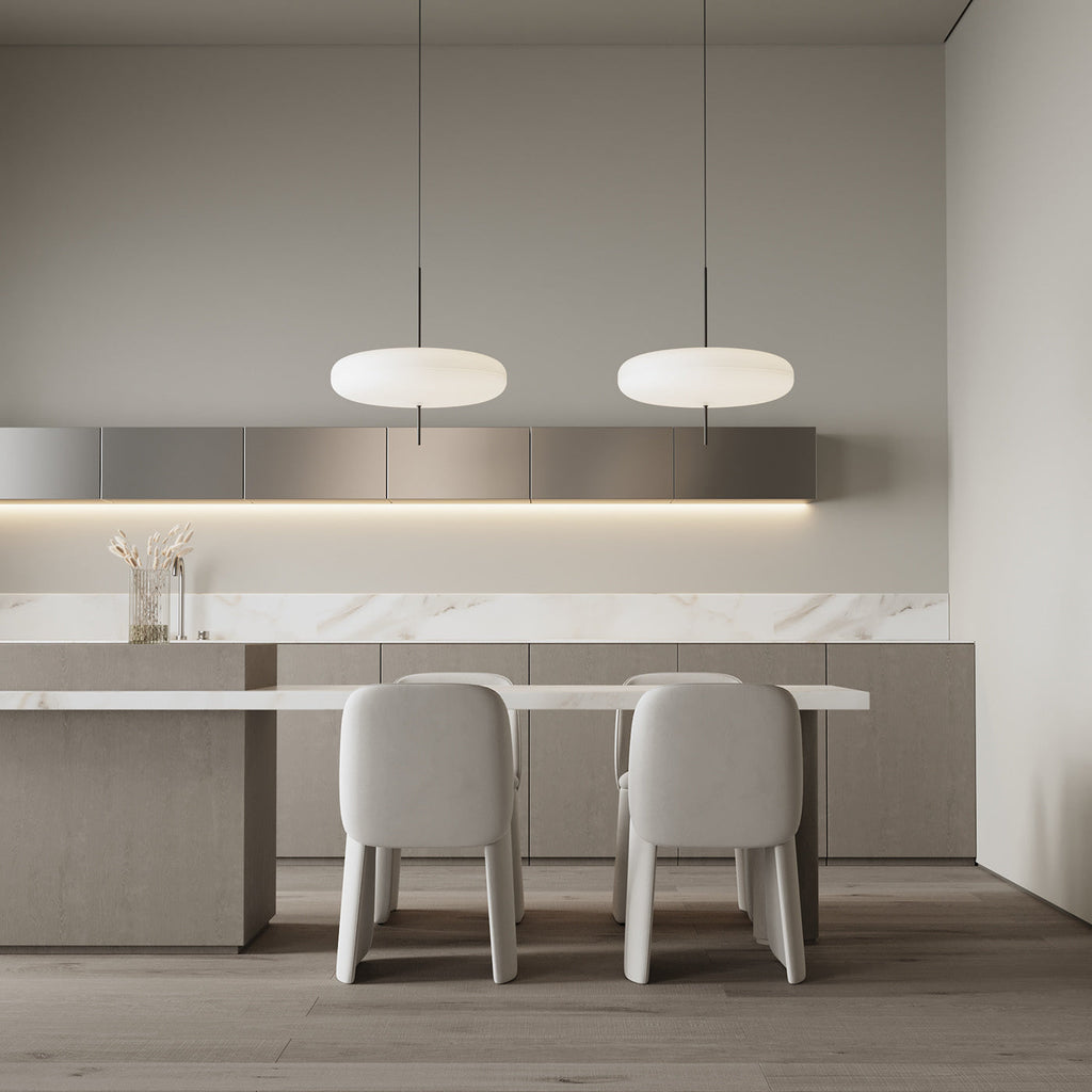 Lustra Suspension Noir Peint Réuni pour Salon - Neutralighting