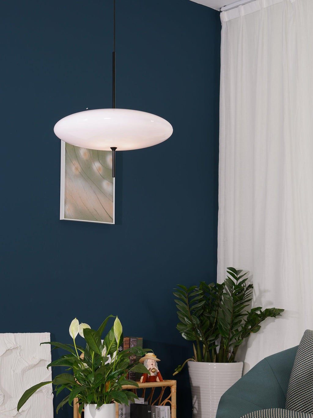 Lustra Suspension Noir Peint Réuni pour Salon - Neutralighting