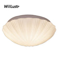 Plafonnier (mai80j) moderne en verre en forme de coquille Shelly Romane Étude - Reflets Délicats & Élégance Visuelle