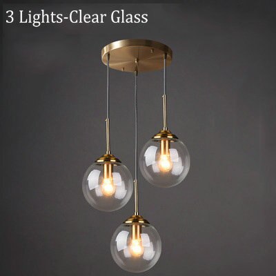 Narell Luminaires Suspension Verre Transparent Ambre - Neutralighting