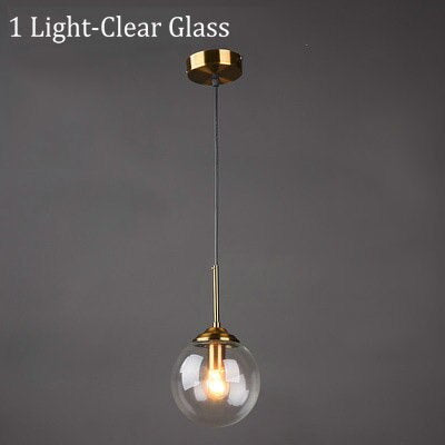 Narell Luminaires Suspension Verre Transparent Ambre - Neutralighting