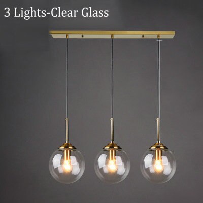 Narell Luminaires Suspension Verre Transparent Ambre - Neutralighting