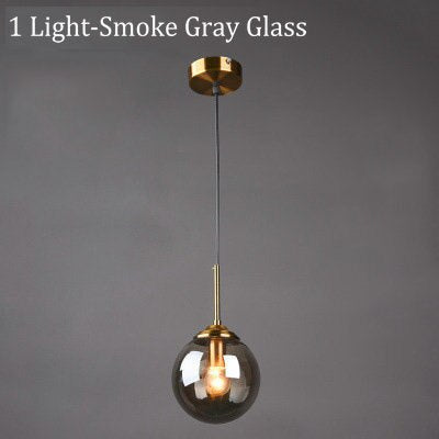 Narell Luminaires Suspension Verre Transparent Ambre - Neutralighting