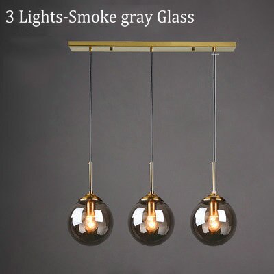Narell Luminaires Suspension Verre Transparent Ambre - Neutralighting