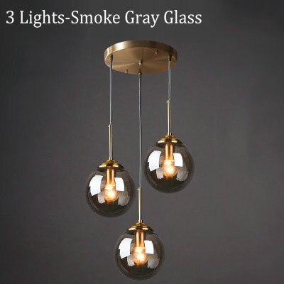 Narell Luminaires Suspension Verre Transparent Ambre - Neutralighting