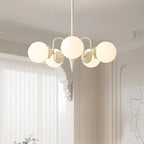 Valentina Lustre Français LED Blanc Crème Métal Salon - Neutralighting