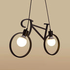 Mira Moderne Créatif Forme De Bicyclette LED Suspension Métal Salon - Neutralighting