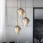 Valentina Moderne Métal Verre Suspension Salon Chambre à Coucher - Neutralighting
