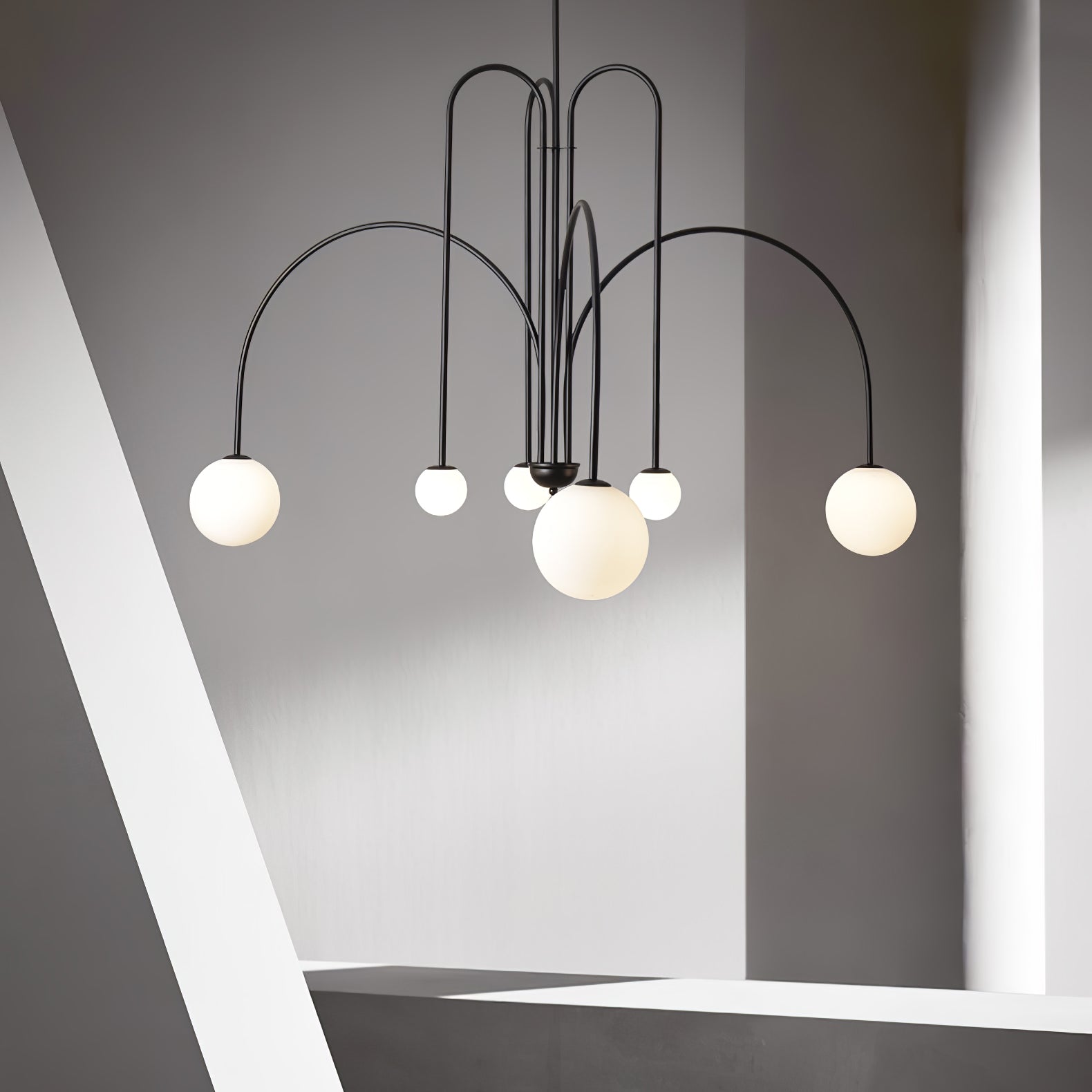 Valentina Moderne Lustre Métal Verre Salon Salle à Manger - Neutralighting
