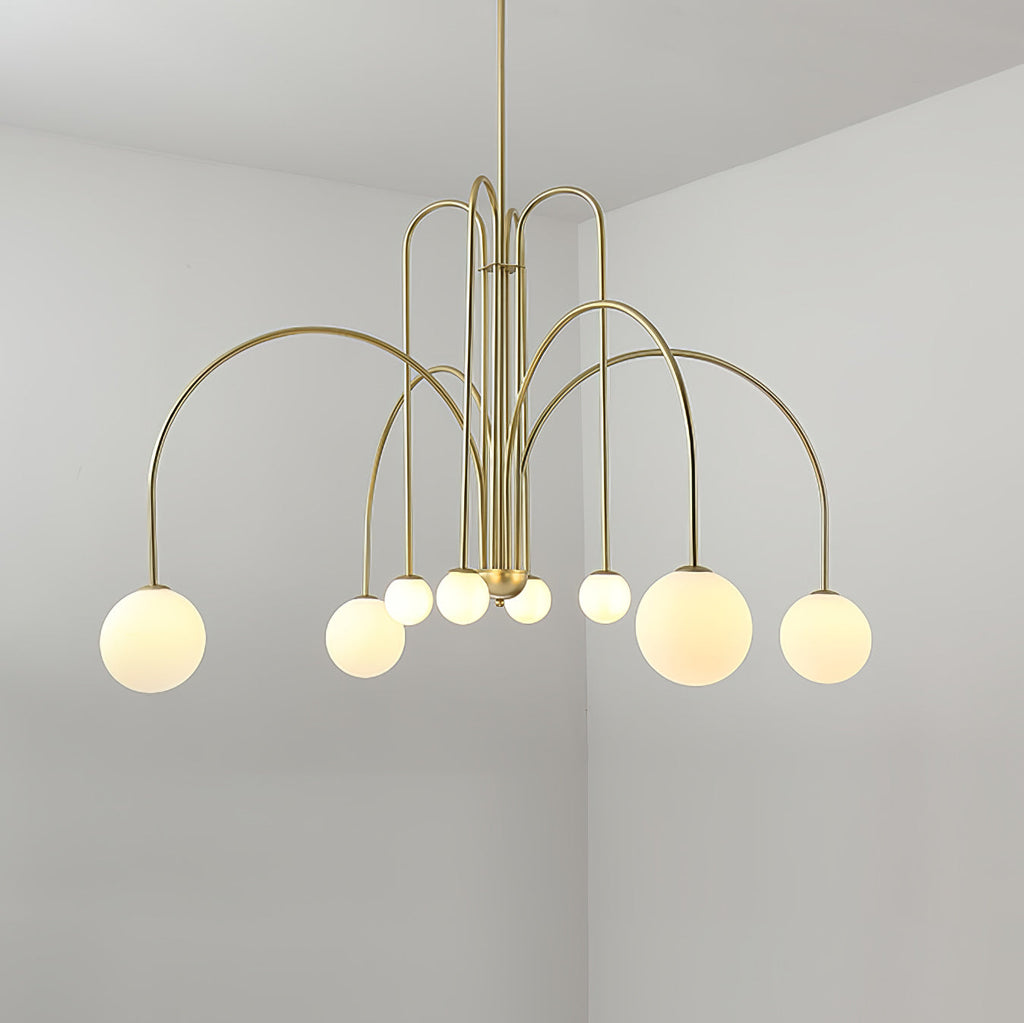 Valentina Moderne Lustre Métal Verre Salon Salle à Manger - Neutralighting