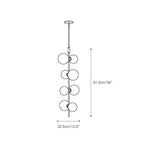 Zelirila Lampe Suspendue En Verre Sur Rail Art Premium Moderne - Neutralighting
