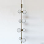 Zelirila Lampe Suspendue En Verre Sur Rail Art Premium Moderne - Neutralighting