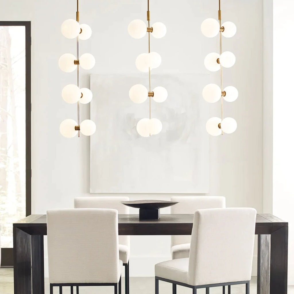 Zelirila Lampe Suspendue En Verre Sur Rail Art Premium Moderne - Neutralighting