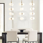 Zelirila Lampe Suspendue En Verre Sur Rail Art Premium Moderne - Neutralighting