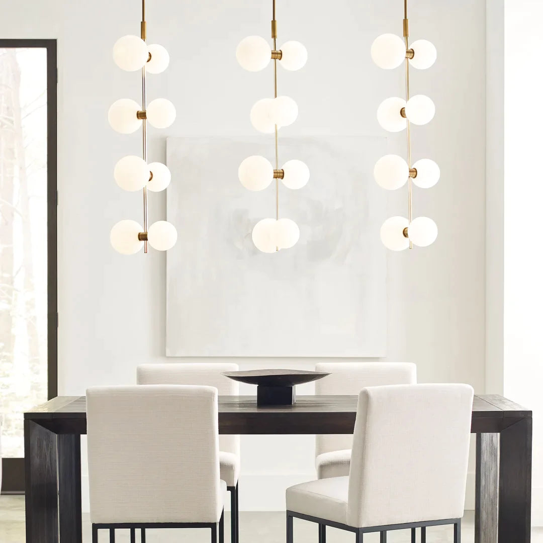 Zelirila Lampe Suspendue En Verre Sur Rail Art Premium Moderne - Neutralighting
