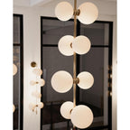Zelirila Lampe Suspendue En Verre Sur Rail Art Premium Moderne - Neutralighting