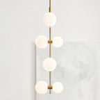 Zelirila Lampe Suspendue En Verre Sur Rail Art Premium Moderne - Neutralighting